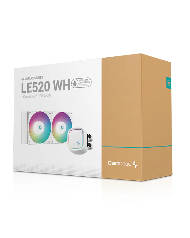 DeepCool LE520 240MM ARGB Liquid CPU Cooler - White DeepCool LE520 240MM ARGB Liquid CPU Cooler - White